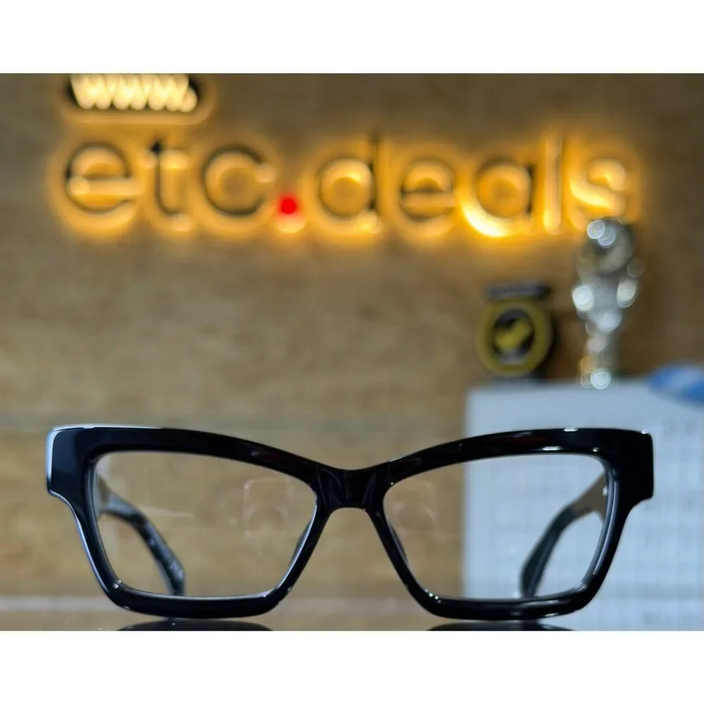 Off White Style 77 Women’s Black Cat-Eye Eyeglasses